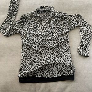 Leopard top target size 7-8 Y
